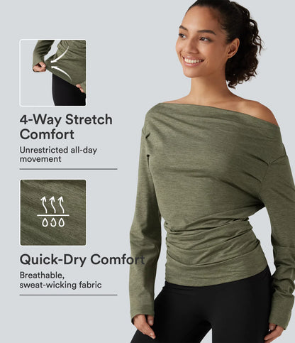 Kord Origin — Lyra™ Off-Shoulder Active Top