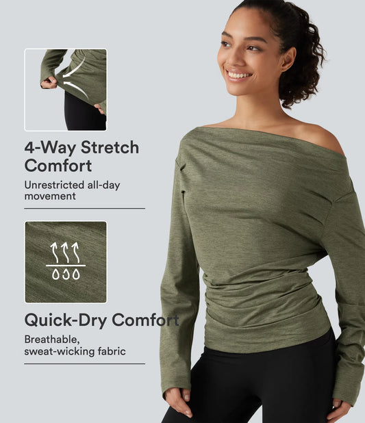 Kord Origin — Lyra™ Off-Shoulder Active Top