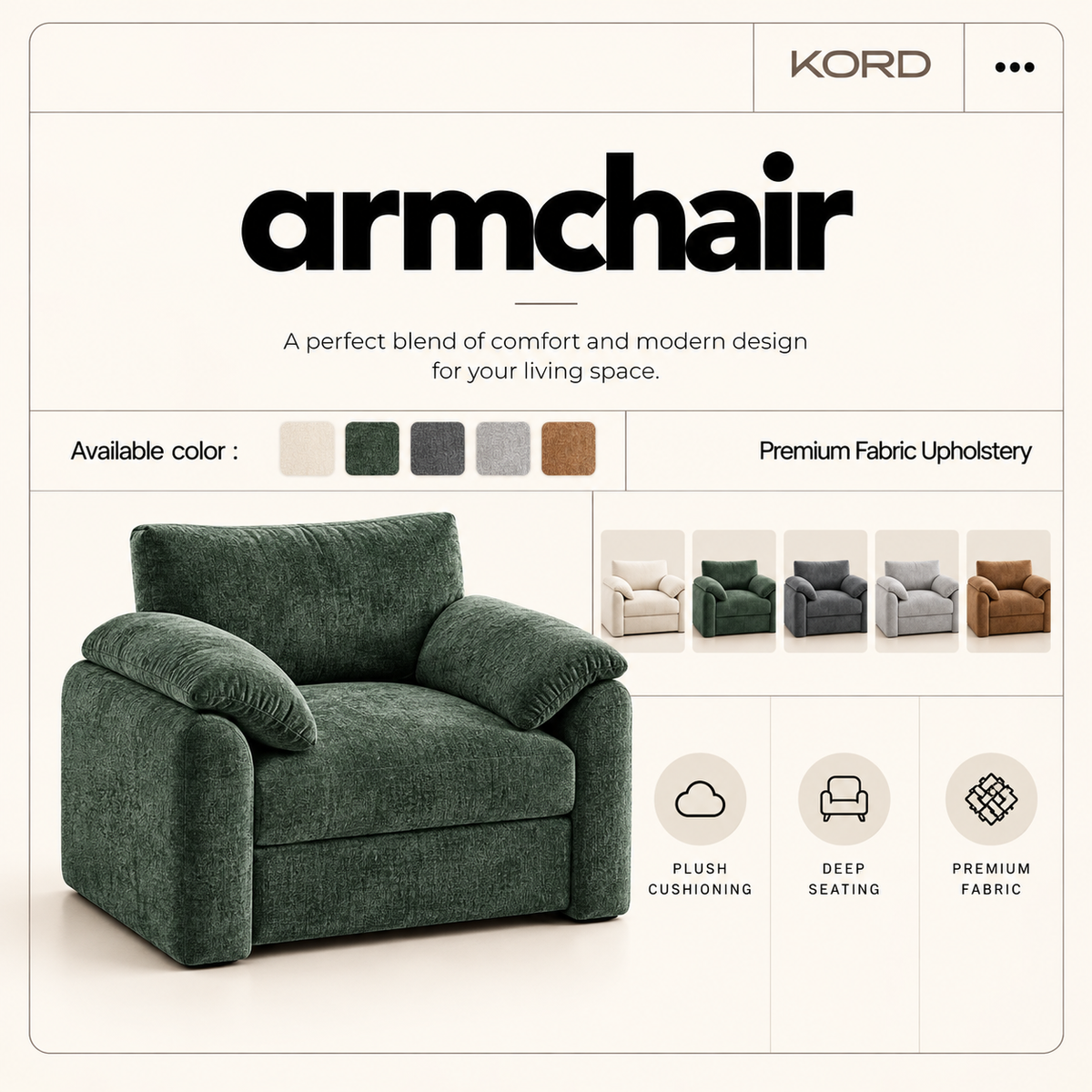 KORD Haven™ Lounge ArmChair